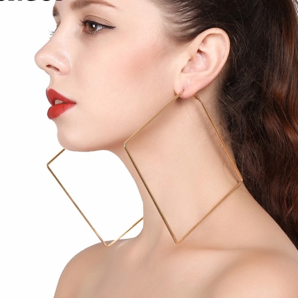 Jewelry - NWT Oversized Square Earrings